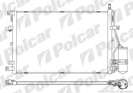 Радіатори кондиціонера VOLVO XC90, 03- Polcar 9090K8C1
