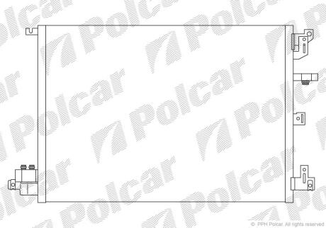 Радіатори кондиціонера VOLVO XC 90, 05- Polcar 9090K8C2