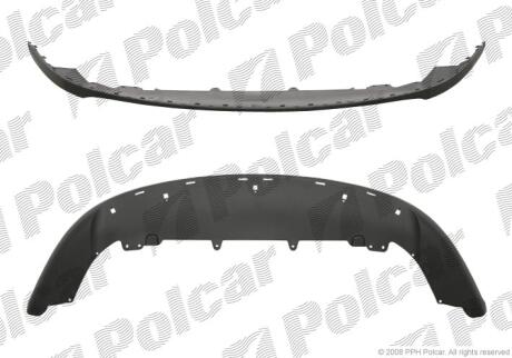Спойлер бампера переднього vw GOLF V, 04- Polcar 9513251
