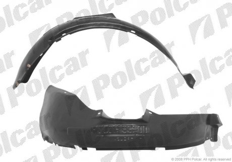 Купить Подкрылок правый передний VW Polo 1994-1999 Volkswagen Polo Polcar 9524FP1Q (фото1) подбор по VIN коду, цена 4558 грн.