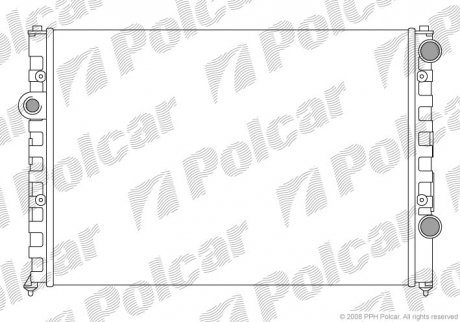 Радиатор VW Passat IV 1,6-2,0 (94-) Volkswagen Passat Polcar 954708A1