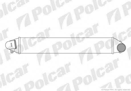 Купить Радиатор интеркулера Ford Galaxy/Seat Alhambra/VW Sharan 1.8T 20V/1.9Tdi 95- Volkswagen Sharan, Ford Galaxy Polcar 9550J8-2 (фото1) подбор по VIN коду, цена 3785 грн.
