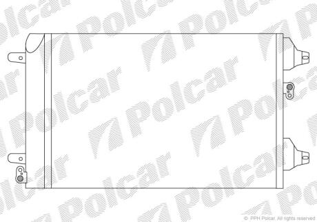 Радіатори кондиціонера SHARAN/GALAXY/ALHAMB Polcar 9550K8C1