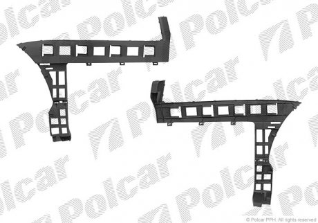 Купити Кронштейн бампера задн. лівий VW Passat B6 Volkswagen Passat Polcar 95559611 (фото1) підбір по VIN коду, ціна 411 грн.