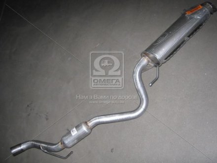 Глушитель (задняя часть) алюминизированная сталь Mitsubishi L200 POLMOSTROW 14.145