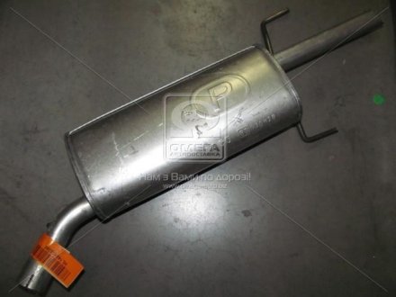 Глушник (задня частина) алюмінійована сталь Opel Vectra B 1.7TD (95-97) POLMOSTROW 17.55