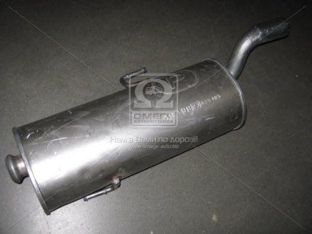 Глушник (задня частина) алюмінійована сталь Peugeot 206 1.4, 1.6 (98-) Peugeot 206 POLMOSTROW 19.198