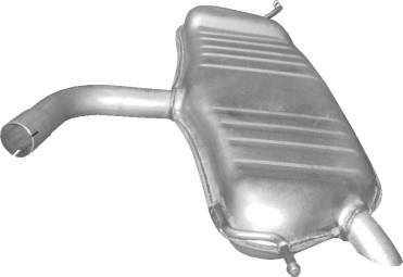Глушник (задня частина) алюмінійована сталь VW Touran 1.6 (03-08) Volkswagen Touran POLMOSTROW 30.150