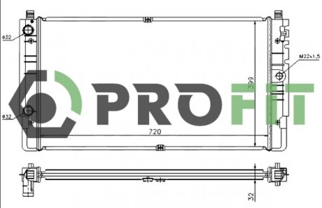 Радиатор охлаждения PROFIT 1740-0010