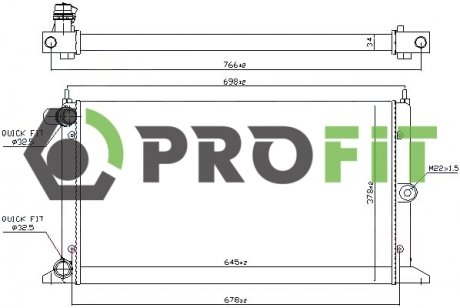 Радіатор охолоджування PROFIT 1740-0027