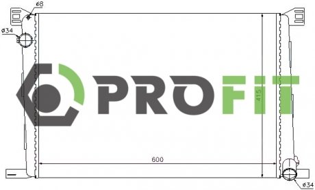 Радіатор охолоджування PROFIT 1740-0074