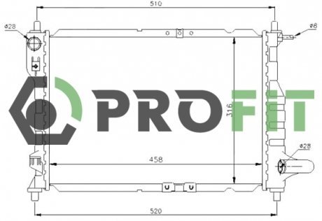 Радіатор охолоджування PROFIT 1740-0102