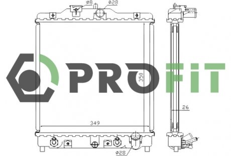 Радиатор охлаждения PROFIT 1740-0209