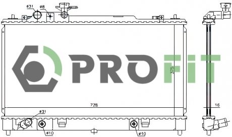 Радиатор охлаждения PROFIT 1740-0225