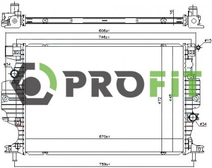 Радиатор охлаждения PROFIT 1740-0399