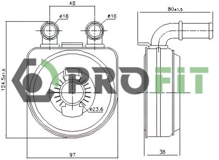 Радиатор масляный PROFIT 1745-0025