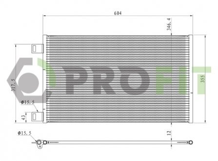 Конденсер кондиціонера Renault Kangoo PROFIT 1770-0088