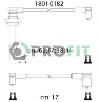 Комплект кабелей высоковольтных Nissan Sunny, Primera, Almera PROFIT 1801-0182