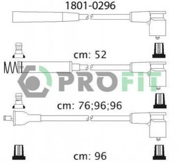 Комплект кабелей высоковольтных Opel Omega, Frontera PROFIT 1801-0296