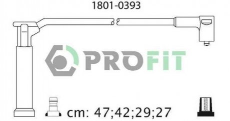 Купить Комплект кабелей высоковольтных Ford Focus PROFIT 1801-0393 (фото1) подбор по VIN коду, цена 535 грн.