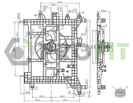 Купить Вентилятор радиатора Dacia Duster PROFIT 1850-0070 (фото1) подбор по VIN коду, цена 2606 грн.