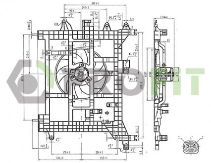 Вентилятор радиатора PROFIT 1850-0070