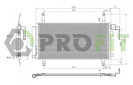 Конденсер кондиціонера PROFIT 2030C1
