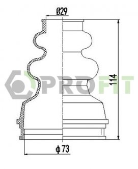 Пыльник ШРУС PROFIT 2710-0008 XLB