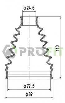 Пильник ШРУС PROFIT 2710-0052 XLB