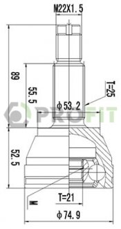 ШРУС PROFIT 2710-1430