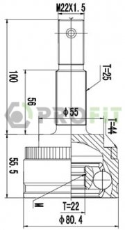 ШРУС Nissan Almera PROFIT 2710-1476