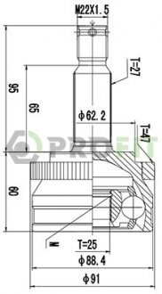 ШРУС PROFIT 2710-3046