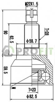 ШРУС PROFIT 2710-3069