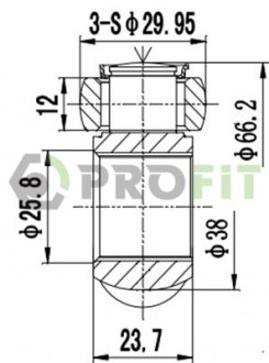 Трипоид Ford Fiesta, KA PROFIT 2710-3091