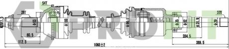 Полуось PROFIT 2730-0085