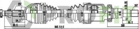 Піввісь Ford Focus PROFIT 2730-0375