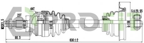 Полуось PROFIT 2730-0865