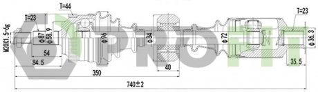 Полуось Renault Kangoo PROFIT 2730-0919