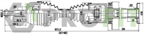 Полуось PROFIT 2730-3032