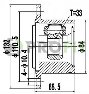 ШРУС PROFIT 2810-2074