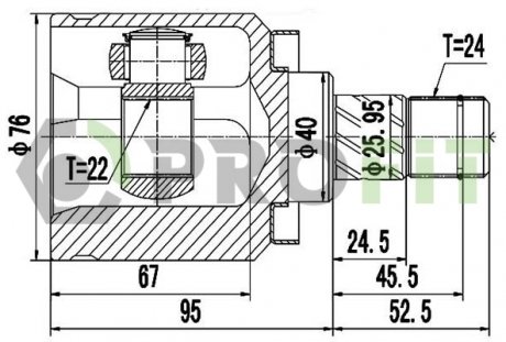 ШРКШ зі змазкою в комплекті Nissan Almera PROFIT 2810-2082