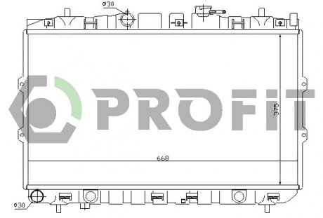 Радиатор охлаждения KIA Cerato PROFIT 2910A9