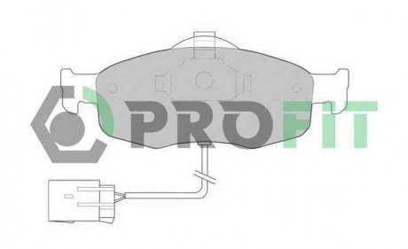 Купити Колодки гальмівні дискові Ford Scorpio, Mondeo PROFIT 50000766 (фото1) підбір по VIN коду, ціна 1029 грн.