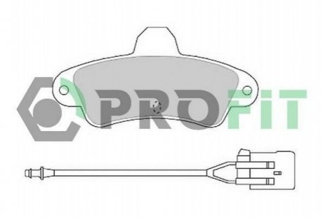 Купить Колодки тормозные дисковые Ford Mondeo PROFIT 5000-0913 (фото1) подбор по VIN коду, цена 461 грн.