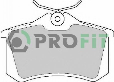 Колодки тормозные дисковые PROFIT 5000-1491