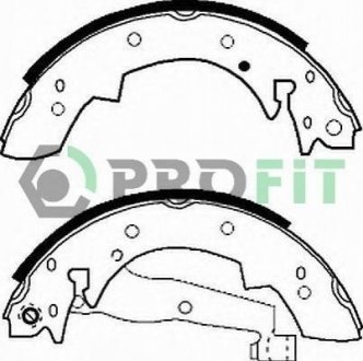 Колодки тормозные барабанные BMW E30, Renault Safrane PROFIT 5001-0173