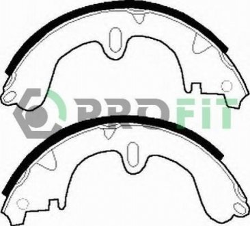 Колодки гальмівні барабанні PROFIT 5001-0208