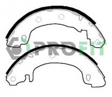 Колодки гальмівні барабанні Renault Megane PROFIT 5001-0544