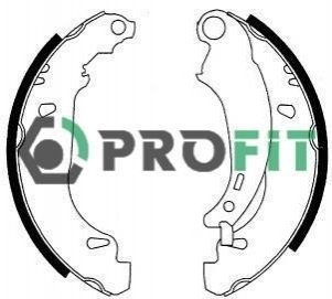 Купити Колодки гальмівні барабанні Peugeot 206 PROFIT 5001-0576 (фото1) підбір по VIN коду, ціна 514 грн.