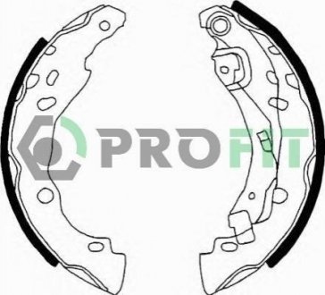 Колодки гальмівні барабанні Dacia Logan, Citroen DS3, Nissan Micra, Peugeot 208, Renault Clio, Logan, Sandero, Nissan Note PROFIT 5001-0642